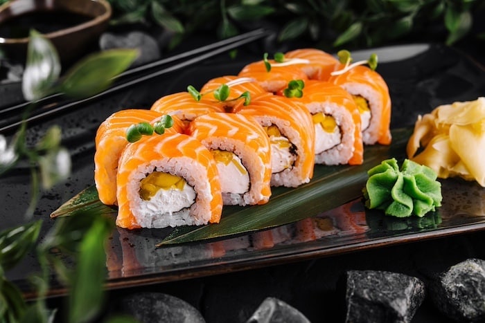 Gourmet salmon sushi las vegas